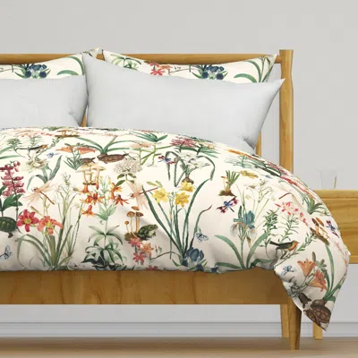Spoonflower Dragonfly Garden Frostbite // Duvet Cover