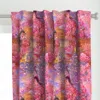 Spoonflower Dragons Spring Sky Sakura Curtain Panel