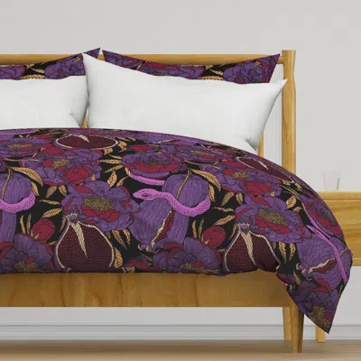 Spoonflower Dramatic Halloween Garden Duvet Cover