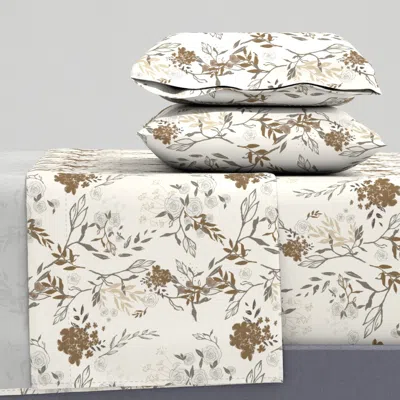 Spoonflower Dust One The Line 1 King Sheet Set