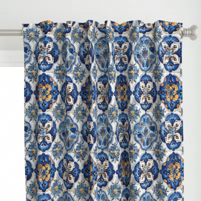 Spoonflower Dutch And Damask-7 Curtain Panel