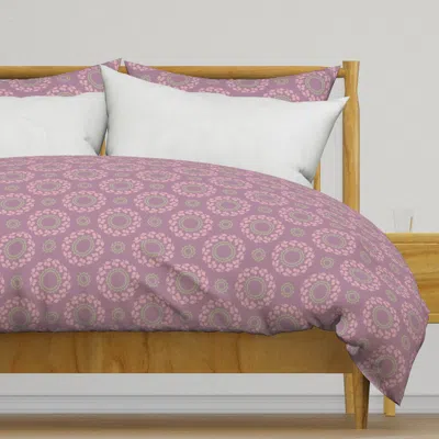 Spoonflower Earthy Elegance - Pink Duvet Cover