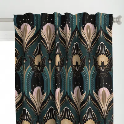 Spoonflower Elegant Art Deco Bats And Curtain Panel