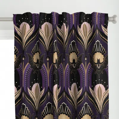 Spoonflower Elegant Art Deco Bats And Curtain Panel