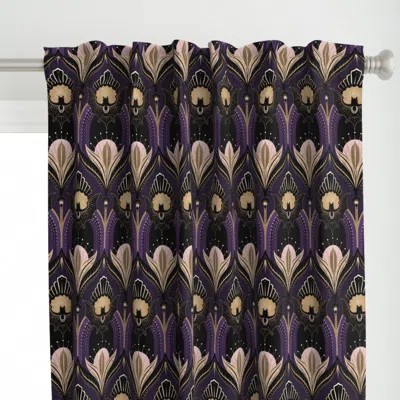 Spoonflower Elegant Art Deco Bats And Curtain Panel