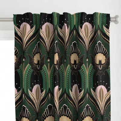 Spoonflower Elegant Art Deco Bats And Curtain Panel