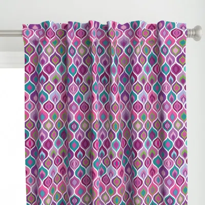 Spoonflower Elephant Festival Ogee Curtain Panel