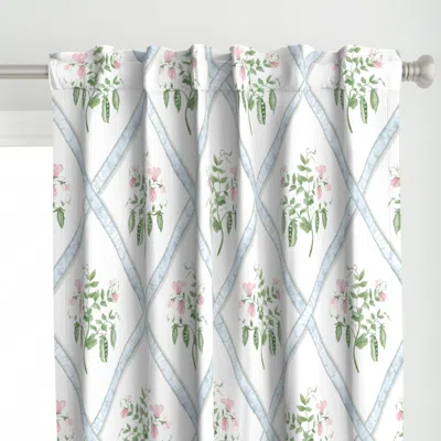 Spoonflower Eloise Custom Pale Pink Curtain Panel
