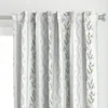 Spoonflower Emma Stripe Quiet Blue Curtain Panel