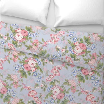 Spoonflower English Chintz Madison Caroline1 Wide Cotton Sateen 3.5 oz 30" X 24" Standard Flanged