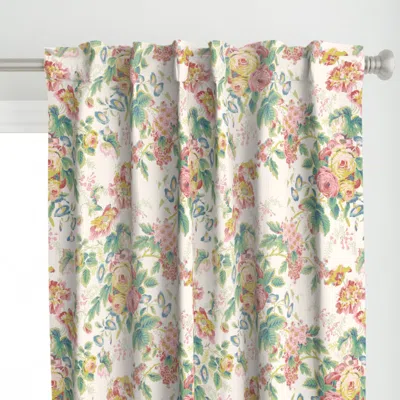 Spoonflower English Chintz Spring Curtain Panel