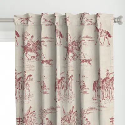 Spoonflower English Country Toile Curtain Panel
