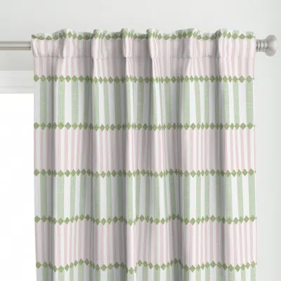 Spoonflower English Stripe - Southern Curtain Panel