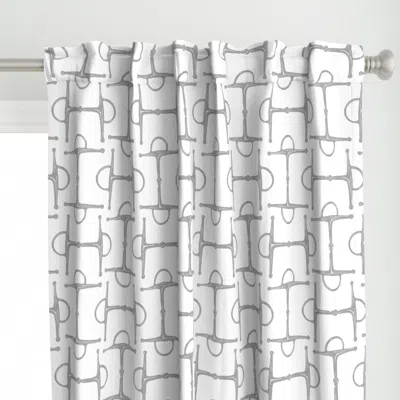 Spoonflower Equestrian Full Cheek Curtain Panel