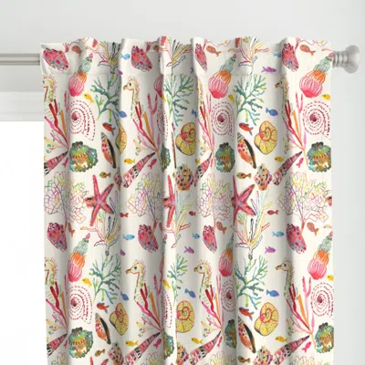 Spoonflower Every Seashell Has A Curtain Panel