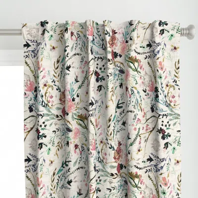 Spoonflower Fable Floral (vintage Curtain Panel