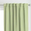 Spoonflower Faded Jaded Solid C8d4a4 Curtain Panel