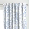 Spoonflower Faded Rococo White Curtain Panel