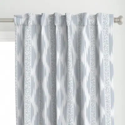 Spoonflower Fairfield Quiet Blue And Curtain Panel