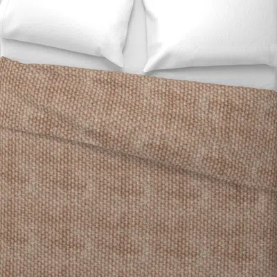 Spoonflower Farmhouse Macha Rust Wide Cotton Sateen 3.5 oz 26" X 20" Standard Knife Edge