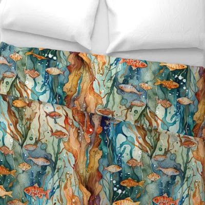 Spoonflower Feels Like The Ocean 2 Wide Cotton Sateen 3.5 oz 30" X 24" Standard Flanged