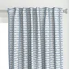 Spoonflower Fish Stripe - Blue Curtain Panel