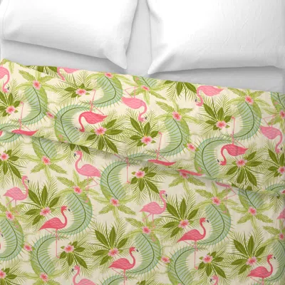 Spoonflower Flamingo Paradiso King Pillow Sham In Multi
