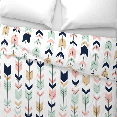 Spoonflower Fletching Arrows // Briar Woods Wide Cotton Sateen 3.5 oz 26" X 20" Standard Knife Edge