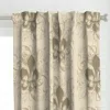 Spoonflower Fleur De Lys-light Gold Curtain Panel