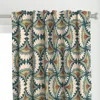 Spoonflower Floradora Deco Squared- Curtain Panel