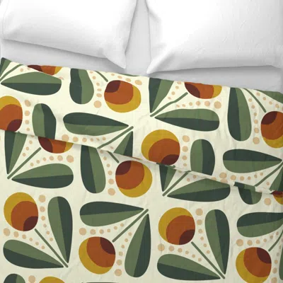Spoonflower Floratomic Tetranda Large Wide Cotton Sateen 3.5 oz 26" X 20" Standard Knife Edge
