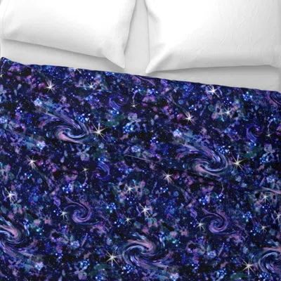 Spoonflower Flower Galaxy Wide Cotton Sateen 3.5 oz 26" X 20" Standard Knife Edge