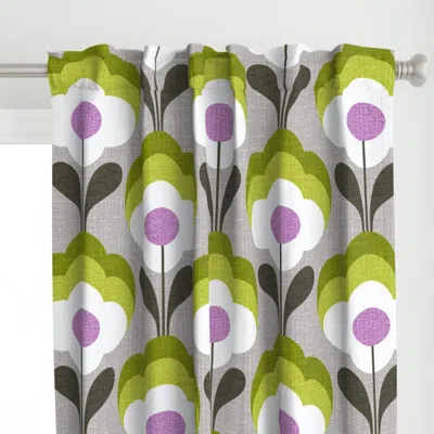 Spoonflower Flower Power-jumbo Curtain Panel