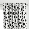 Spoonflower Flying Floating Black Curtain Panel
