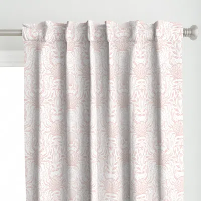Spoonflower Folkart Crabs - Pink Curtain Panel