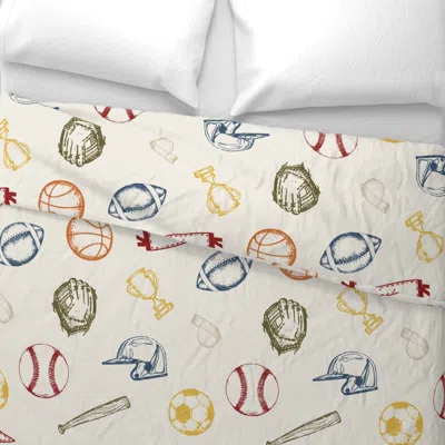 Spoonflower For The Love Of Sports Euro Pillow Sham