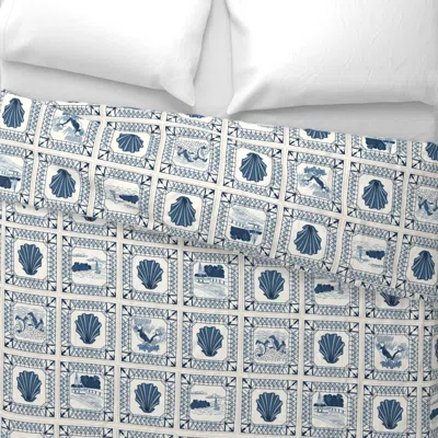 Spoonflower For The Love Of The Sea Wide Cotton Sateen 3.5 oz 26" X 20" Standard Knife Edge