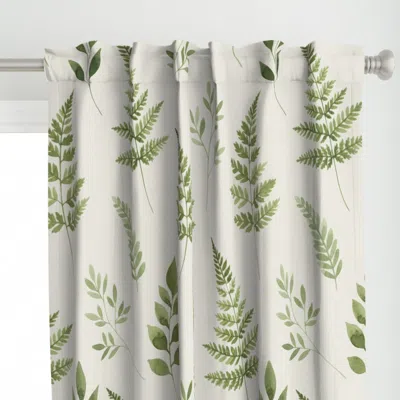 Spoonflower Forest Fern Harmony Curtain Panel