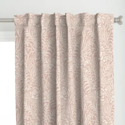 Spoonflower Forest Floor With Ferns Curtain Panel