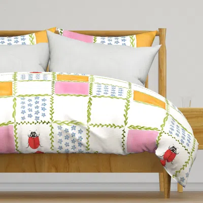 Spoonflower Forget-me-not Lady Beetle 2 Duvet Cover