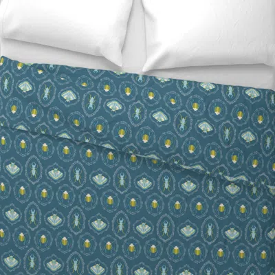 Spoonflower Framed Insects Dark King Pillow Sham