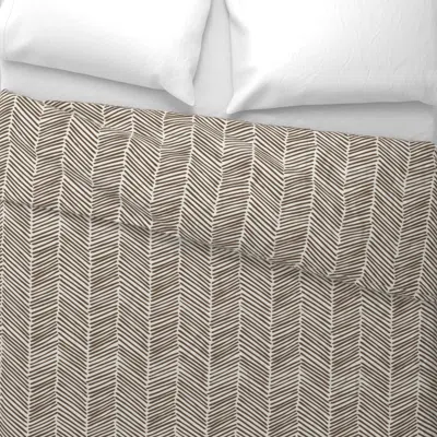 Spoonflower Freeform Arrows Large Bark On Natural Wide Cotton Sateen 3.5 oz 26" X 20" Standard Knife Edge