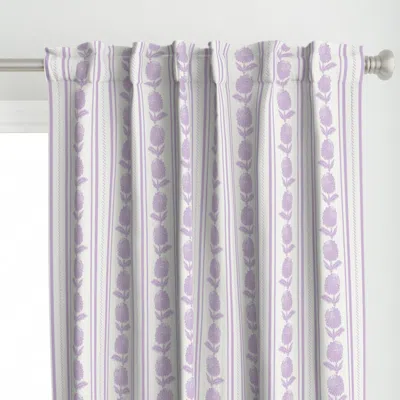 Spoonflower Freespirit & Extra White Curtain Panel