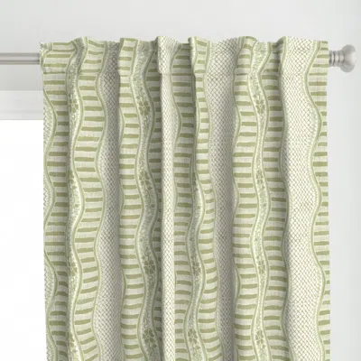 Spoonflower French Chintz Pale Sage Curtain Panel