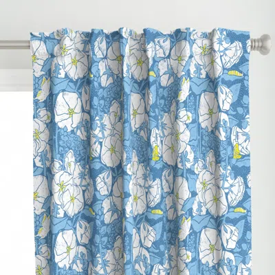 Spoonflower French Country Hollyhocks Curtain Panel