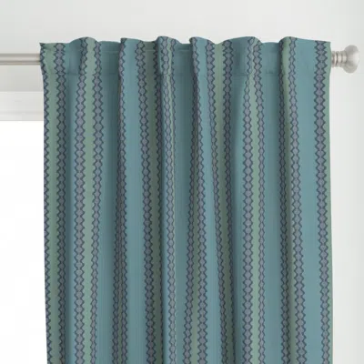 Spoonflower French Country Stripes Curtain Panel