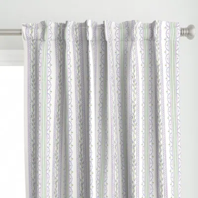 Spoonflower French Lavender Lace Curtain Panel