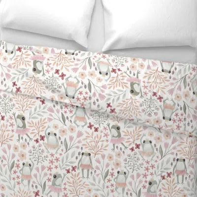Spoonflower Frog Ballet Wide Cotton Sateen 3.5 oz 26" X 20" Standard Knife Edge
