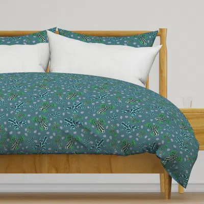 Spoonflower Frogs Frogs And More Frogs Duvet Cover