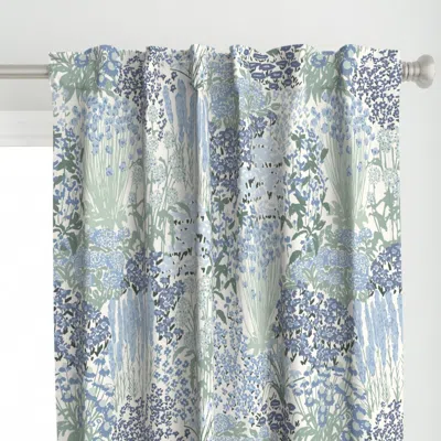 Spoonflower Garden Bloom Floral Jumbo Curtain Panel